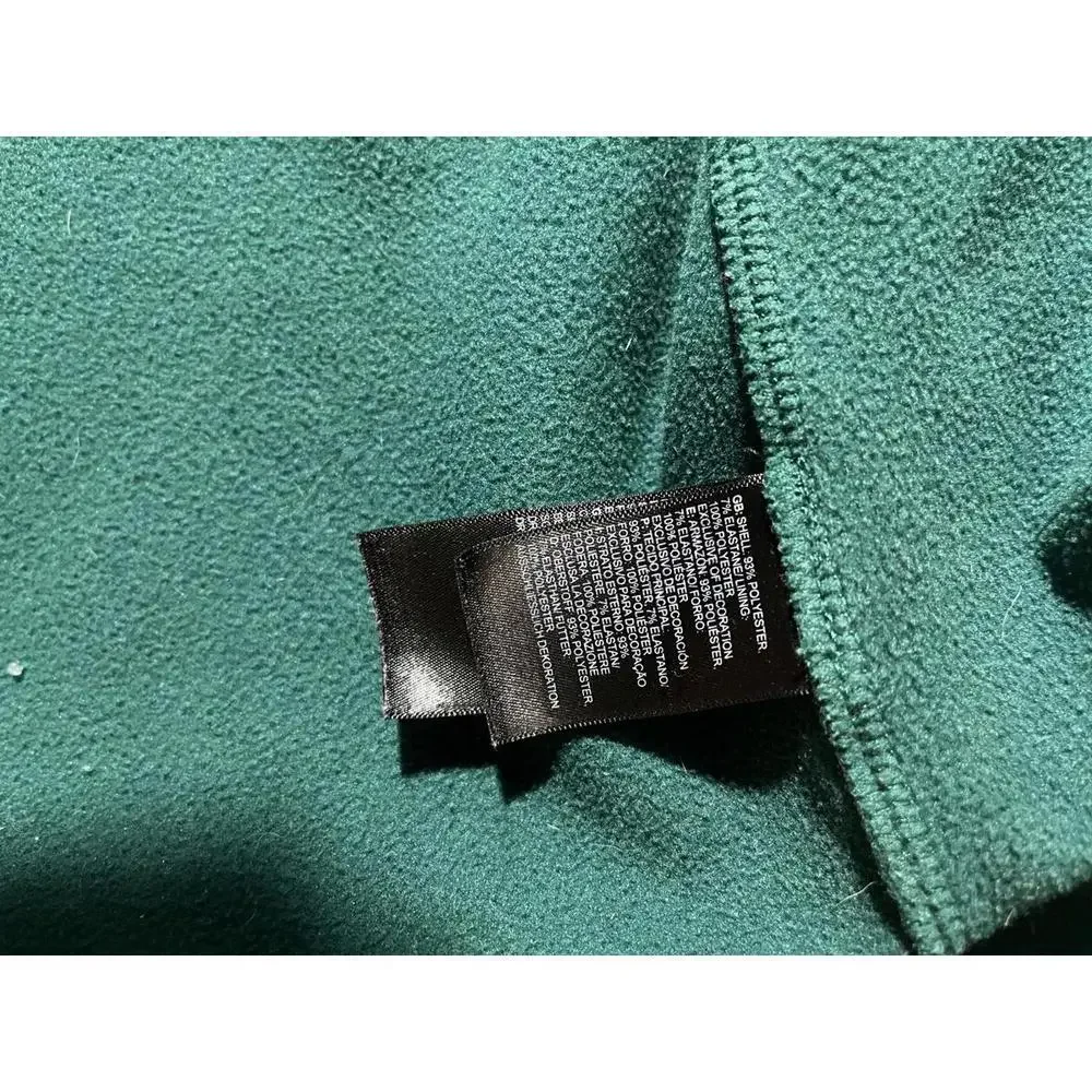 The North Face Men’s Large Green Full‎ Zip Fleece Jacket Regular Fit